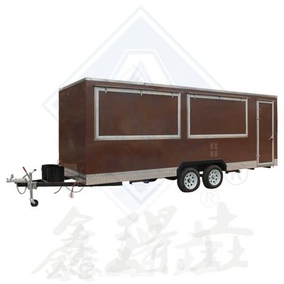 Vente de collations fonction simple/double essieux conception 450 camion de nourriture mobile avec canopée