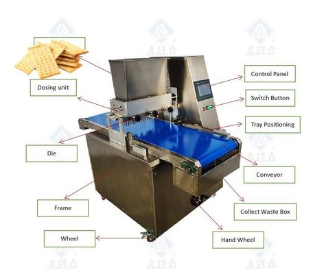 Produit de production élevé de blé Petite machine automatique de dépôt de biscuits de boulangerie