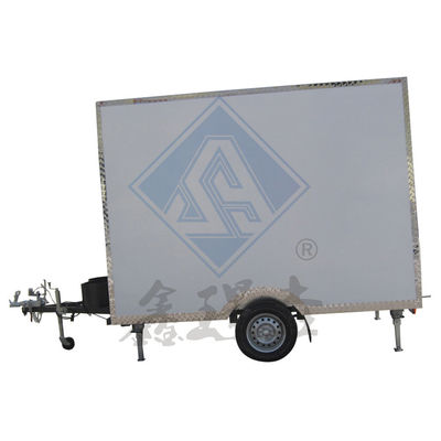 Capacité de stockage 220 Camion de restauration mobile personnalisé industriel avec canopée carré