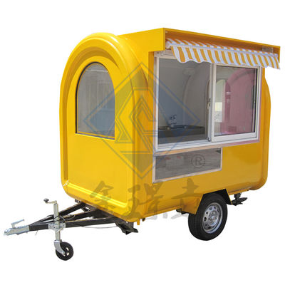 350 Camion alimentaire mobile à toit rond modèle à essieu simple/double matières premières de maïs 3 kW