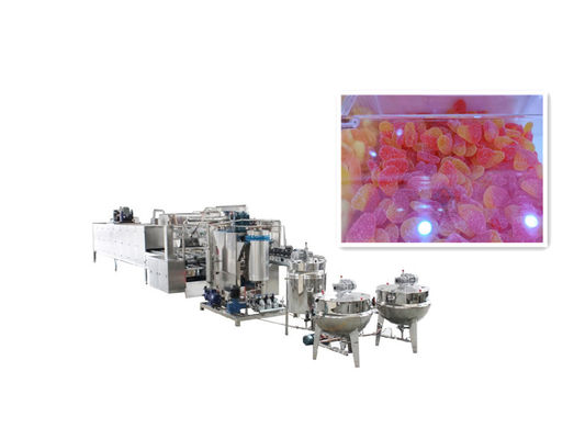 Ligne de production automatique de 300 kg/h de machine à bonbons gommés pour la fabrication de sucettes pour ours