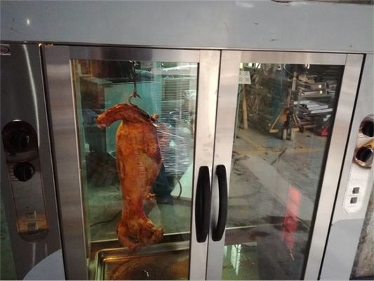 Appareil de cuisine de style avancé à gaz indépendant deux lampes complètes Rotisserie pour moutons et porcs