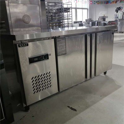 50-300L Capacité en acier inoxydable 4 tiroirs congélateur Armoire de travail Table de travail Compteur haut 110V