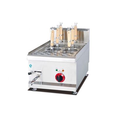 Élégante cuisinière à gaz de bureau en acier inoxydable