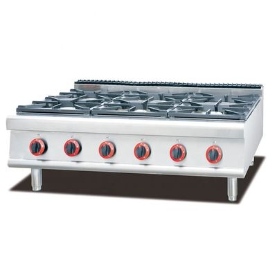 Cuisinière de cuisson commerciale autonome avec 4 brûleurs et armoire de rangement