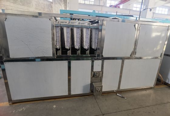Accueil 10 tonnes de refroidissement par eau Cube machine à glace Fabricant de glace avec une capacité de stockage de 1000 kg de glace