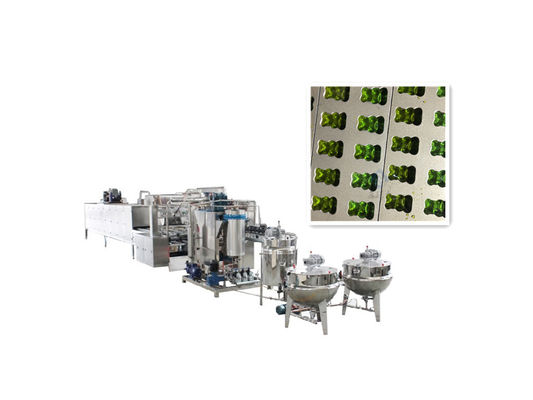 70KW machine industrielle automatique de fabrication de bonbons ligne de production pour 300 kg / h ours Lollipop