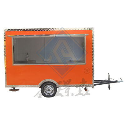 Industrial Square 250CM camion alimentaire mobile à essieux simples ou doubles et à conception agréable