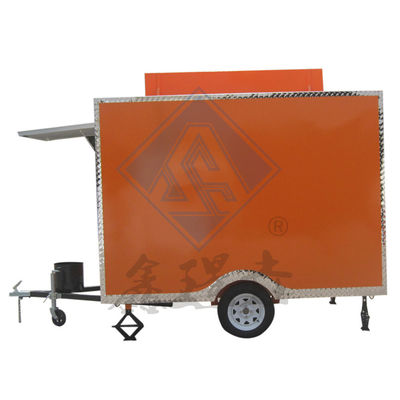 Industrial Square 250CM camion alimentaire mobile à essieux simples ou doubles et à conception agréable