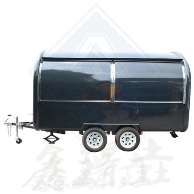 500CM Single Axle Nice Design Food Truck mobile avec couleur personnalisée et modèle rond