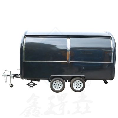 500CM Single Axle Nice Design Food Truck mobile avec couleur personnalisée et modèle rond