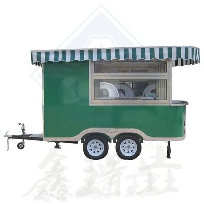 Camion mobile de vente de nourriture en plein air avec cuisine complète et dimensions 320*180*220
