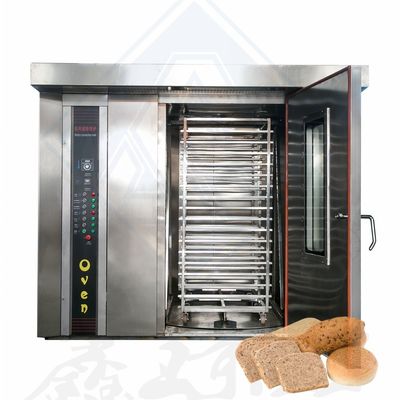 Bien fait four rotatif à gaz diesel électrique pour cuire 68 plateaux