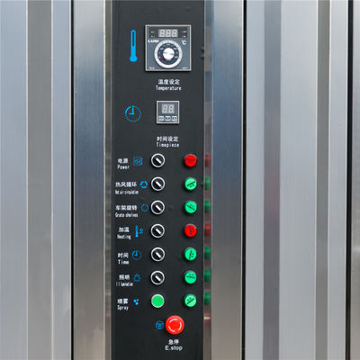 52.5KW four rotatif de boulangerie pour la cuisson des donuts pain biscuits mous Pita baguette de pain grillé