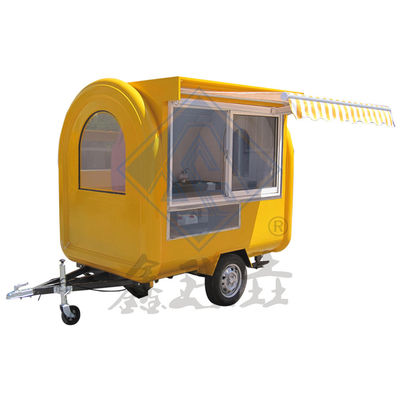 Vente de rue en plein air 300CM Double-Axe Food Truck mobile avec un design personnalisé