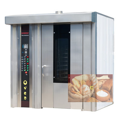 Fabriqué bon four rotatif à gaz diesel électrique pour cuire 68 plateaux de biscuits gâteaux et pain