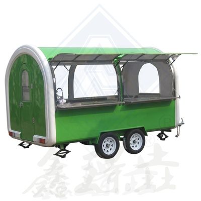 Modèle rond industriel sur mesure Hot Dog Café Food Truck mobile longue durée de vie