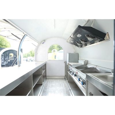 Modèle rond industriel sur mesure Hot Dog Café Food Truck mobile longue durée de vie
