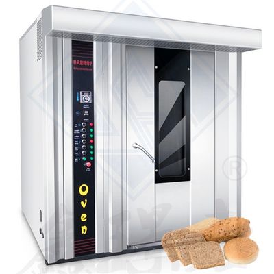 16/32/64 Plateaux Capacité électrique biscuit gâteau et pain four rotatif automatique avec bon