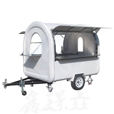 Camion de nourriture mobile à double axe pour hot-dog