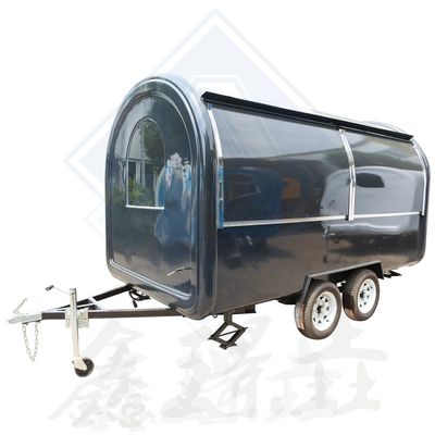 Kiosque de panier mobile de camion américain standard avec acier inoxydable et verre trempé