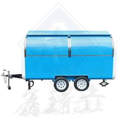 Kiosque de panier mobile de camion américain standard avec acier inoxydable et verre trempé