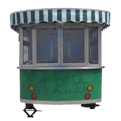 Modèle rond industriel personnalisé Mobile avec toit de maïs Food Truck 5M Double axe Beau design