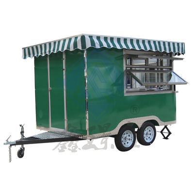 Modèle rond industriel personnalisé Mobile avec toit de maïs Food Truck 5M Double axe Beau design