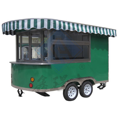 Modèle rond industriel personnalisé Mobile avec toit de maïs Food Truck 5M Double axe Beau design