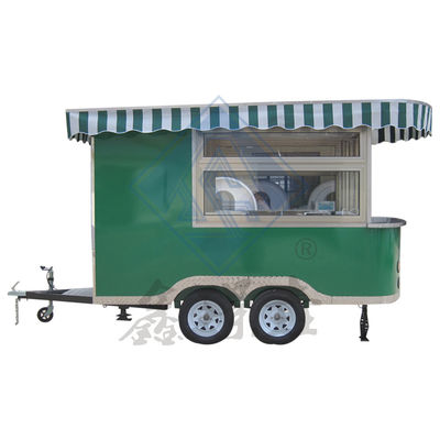 Modèle rond industriel personnalisé Mobile avec toit de maïs Food Truck 5M Double axe Beau design