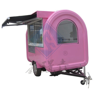 2.5M double axe modèle rond industriel personnalisé camion alimentaire mobile avec couverture