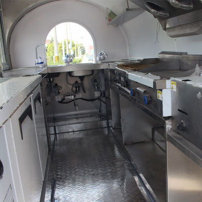 Modèle rond industriel personnalisé à double axe de 400 cm avec camion alimentaire à café à canopée