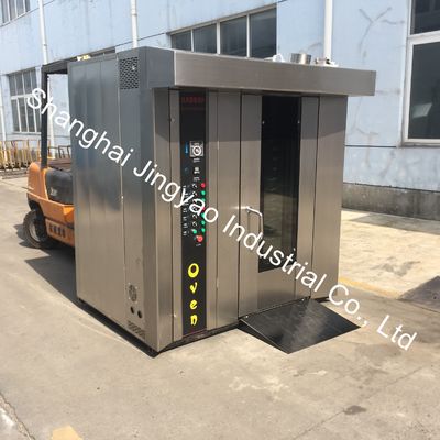 380V 50Hz machine à pain de boulangerie haute productivité 32 plateaux gaz diesel four rotatif