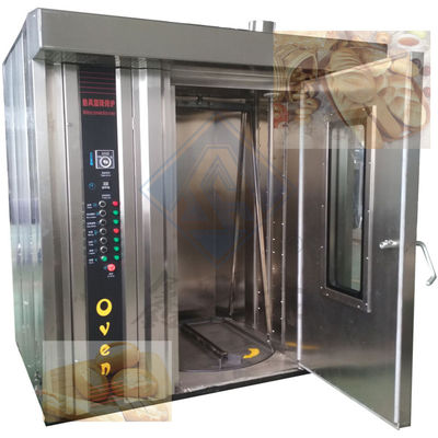 Pâtisserie automatique four rotatif à gaz électrique Diesel 64 plateau fabriqué pour le restaurant
