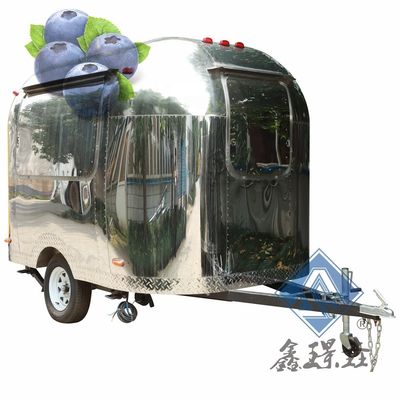 Chariots alimentaires commerciaux Camion alimentaire mobile avec cuisine et four à pizza Vendeur de confiance