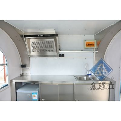 Chariot alimentaire multifonctionnel Chariot de restauration rapide avec cuisine complète et cuisine aérienne