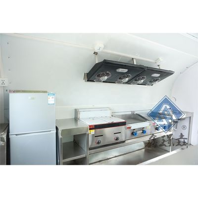 Chariot alimentaire multifonctionnel Chariot de restauration rapide avec cuisine complète et cuisine aérienne