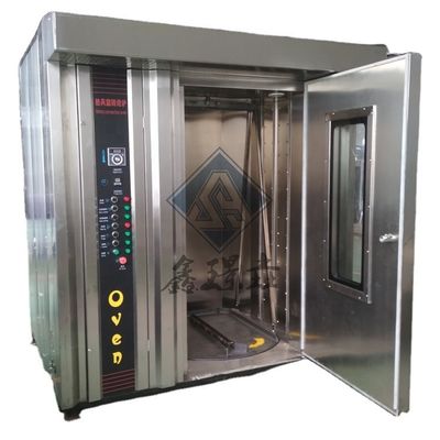 Le four rotatif à gaz de boulangerie rotatif 32 plateaux pour machines de boulangerie fonction 100 kg/h