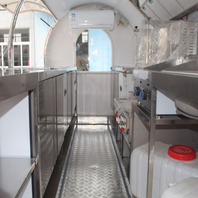 250*160*210cm Taille personnalisée rue mobile cuisine mobile glace fast food voiture