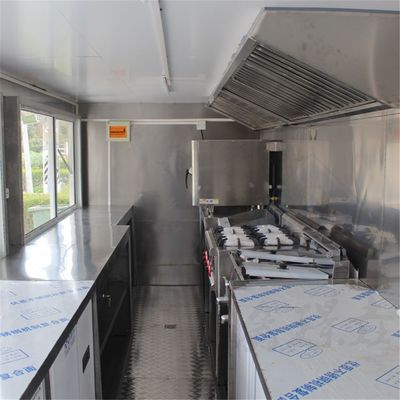 1000 kg de matières premières de lait sur mesure Voiture mobile de vente rapide dans la rue Restaurant de restauration rapide Kiosque Bbq Food Truck