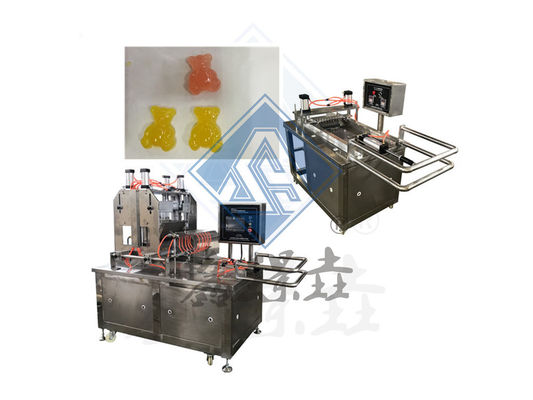 50 kg/h Chocolate Toffee Lollipop Gummy Bear Machine pour la production de bonbons dans divers domaines