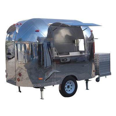 Un camion de nourriture personnalisé en acier inoxydable de 1000 kg avec tous les équipements de la cuisine du restaurant