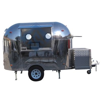 Un camion de nourriture personnalisé en acier inoxydable de 1000 kg avec tous les équipements de la cuisine du restaurant