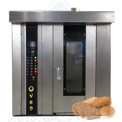 16 plateaux personnalisables four rotatif pour les biscuits 380V-50Hz-3P