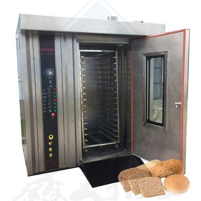16 plateaux personnalisables four rotatif pour les biscuits 380V-50Hz-3P