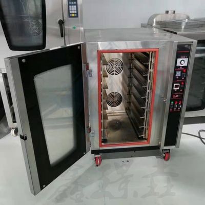 8 plateaux chauffage à l'air chaud électrique Convection four pour cuire du pain gâteau biscuit pizza