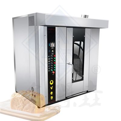 Cuisinière à pain four électrique en acier inoxydable avec fonction de cuisson en chariot rotatif