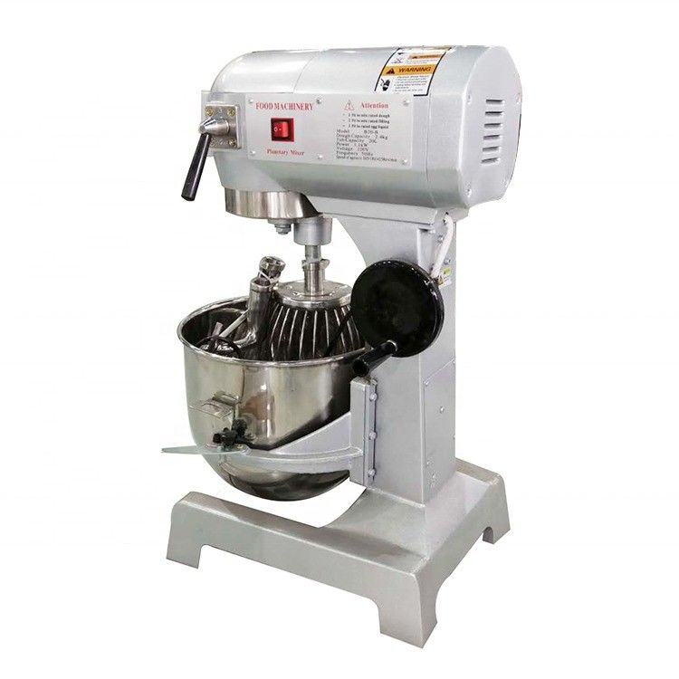 Machine de mélangeur de pâte planétaire à grande vitesse avec 3 types de batteurs et une cuve en acier de stagnation