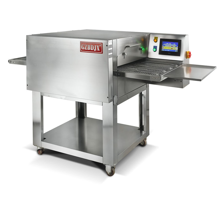 Un seul four 380V Transporteur commercial automatique Forneau à pizza Idéal pour la production de pizzeria