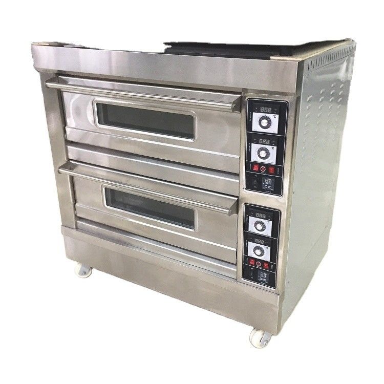 Fonction de machines à pâtisserie électrique gâteau à gaz four à pizza avec compétitif et 3 decks 9 plateaux